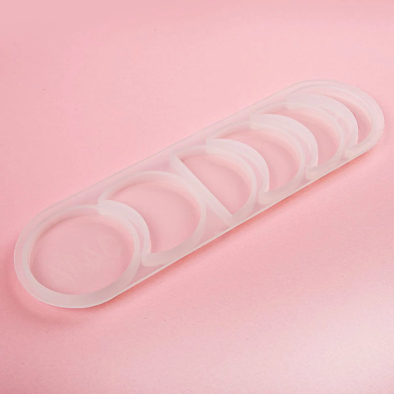 Light Pink Resin Mould   Moon Phases Silicone Resin Mould - Small Resin Craft Moulds