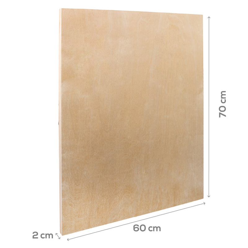 Tan Art Studio Wooden Panel 60x70cm 20mm Deep Canvas and Painting Surfaces