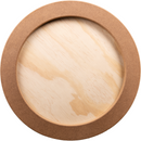 Tan Art Studio Round Wooden Panel 40cm Diameter 20mm Deep Canvas and Painting Surfaces