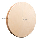 Wheat Art Studio Round Wooden Panel 50cm Diameter 20mm Deep Canvas and Painting Surfaces