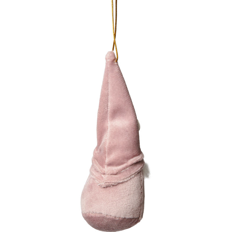 Christmas Hanging Decorative Gnome-Pink 5x13cm