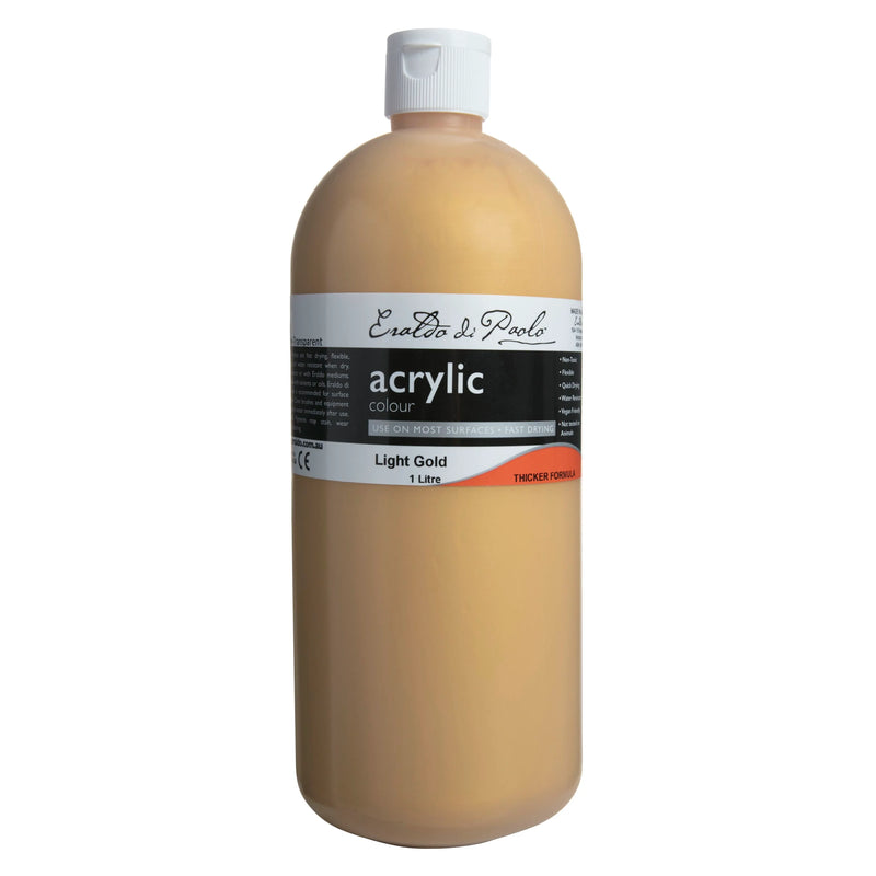 Eraldo Acrylic Paint 1Lt - Light Gold