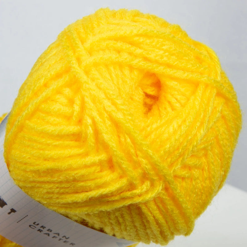 Gold Urban Crafter 100% Premium Acrylic Yarn-Golden Yellow, 8 Ply, 50g Knitting and Crochet Yarn