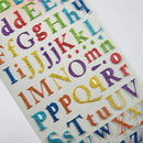 Light Gray The Paper Mill Foil Alphabet Stickers 240 x 106mm Multicolour Stickers