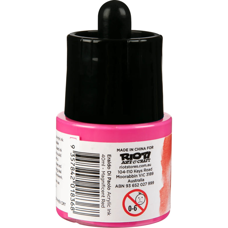 Eraldo Di Paolo Acrylic Ink 40ml  - Magnificent  Red