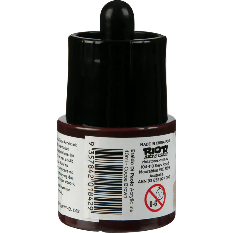 Eraldo Di Paolo Acrylic Ink 40ml  - Cocoa Brown
