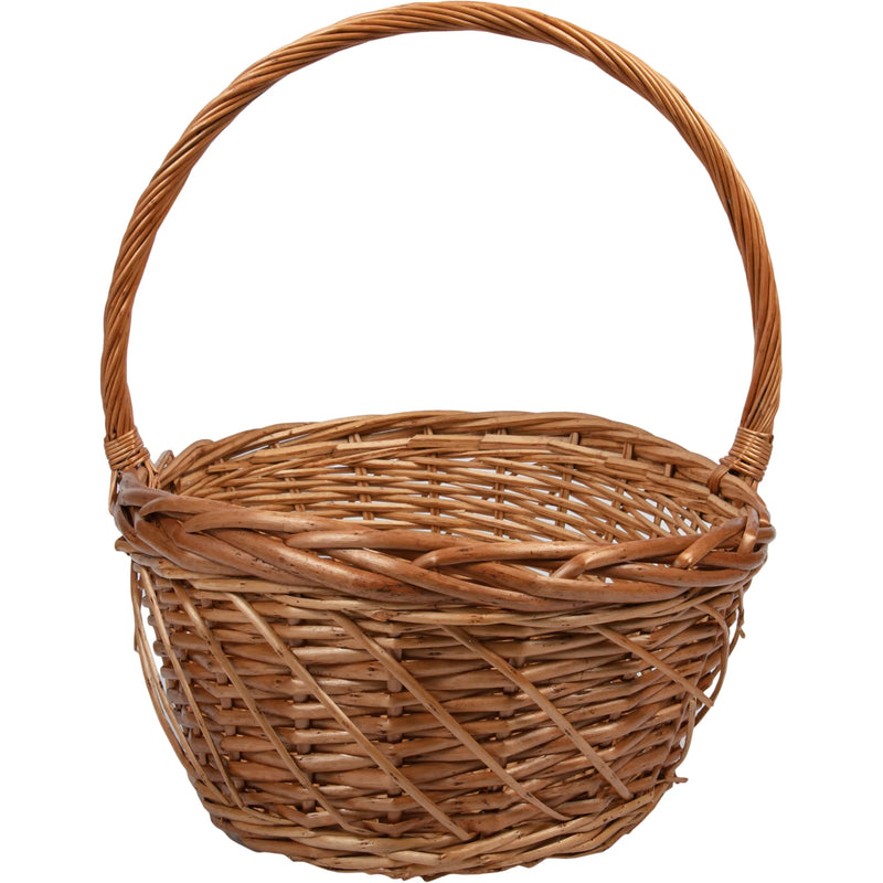 Sienna Urban Crafter Stained Split Willow Oval Basket with Handle Large 42 x 30 x 16cm Boxes