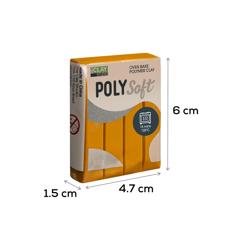 The Clay Studio Polymer Clay Caramel 57g