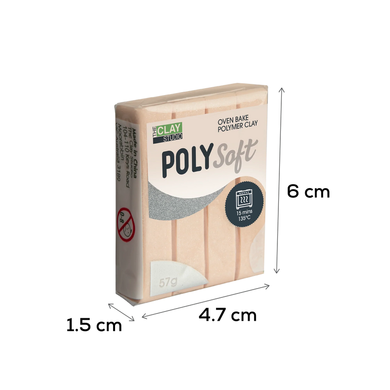 The Clay Studio Polymer Clay Champagne Pearl 57g
