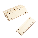 Antique White Simply DIY Plywood Jewellery Rectangle Pendant 55x20mm (6 Pieces) Beading