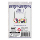 Lavender Simply DIY Plywood Jewellery Rectangle Pendant 55x20mm (6 Pieces) Beading