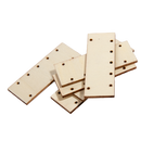 Wheat Simply DIY Plywood Jewellery Rectangle Pendant 55x20mm (6 Pieces) Beading