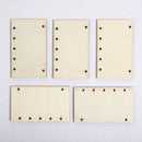 Antique White Simply DIY Plywood Jewellery Rectangle Pendant 50x30mm (5 Pieces) Beading