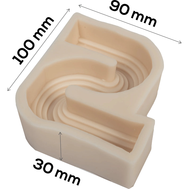 Urban Crafter S Shaped Candle Mould 105x90x31mm