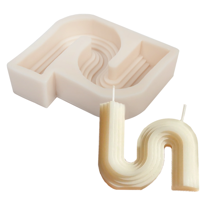 Urban Crafter S Shaped Candle Mould 105x90x31mm