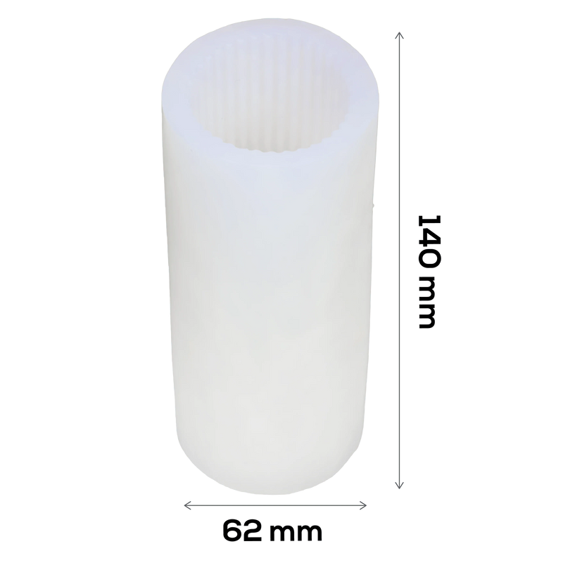 Urban Crafter Large Striped Cylinder Candle Mould 140x62mm