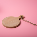 Light Pink Urban Crafter Beech Round Serving Board 11.7x17x1.2cm Woodcraft