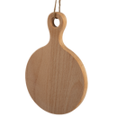 Dim Gray Urban Crafter Beech Round Serving Board 11.7x17x1.2cm Woodcraft