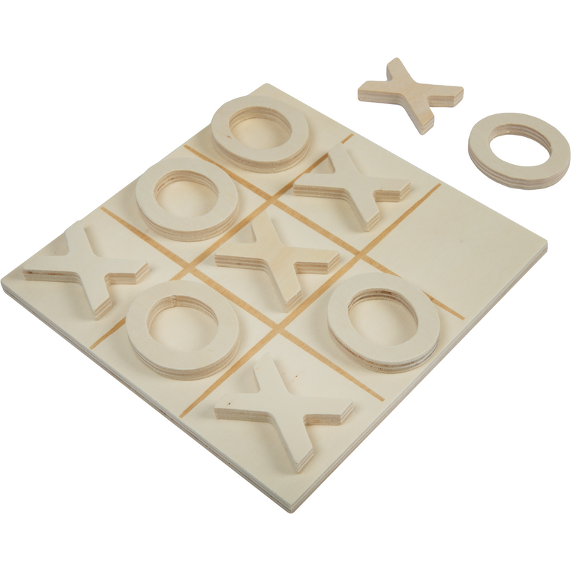 Gray Urban Crafter Plywood Noughts and Crosses Set (11 Pieces) Woodcraft