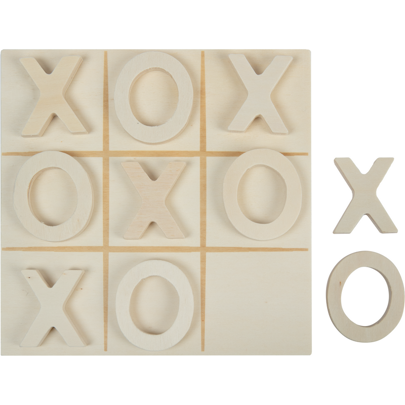 Gray Urban Crafter Plywood Noughts and Crosses Set (11 Pieces) Woodcraft