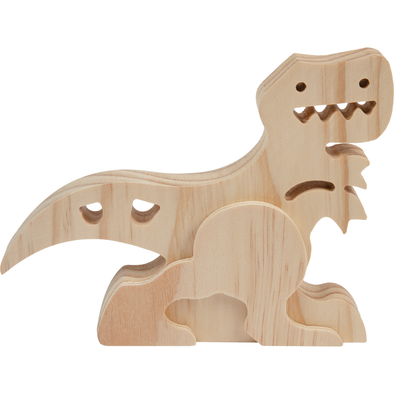 Tan Tim and Tess Pine Dinosaur Kids Craft Basics