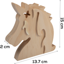 Rosy Brown Tim and Tess Pine Unicorn Head Kids Craft Basics