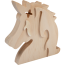 Tan Tim and Tess Pine Unicorn Head Kids Craft Basics
