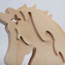 Gray Tim and Tess Pine Unicorn Head Kids Craft Basics