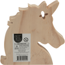 Rosy Brown Tim and Tess Pine Unicorn Head Kids Craft Basics
