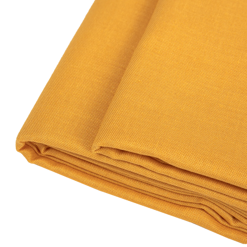 Solid Colour Quilting and Craft Fabric-Mustard 100% Cotton 112cm X 2m, 140gsm (1 Piece)