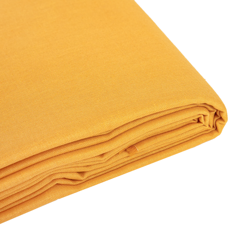 Solid Colour Quilting and Craft Fabric-Mustard 100% Cotton 112cm X 2m, 140gsm (1 Piece)