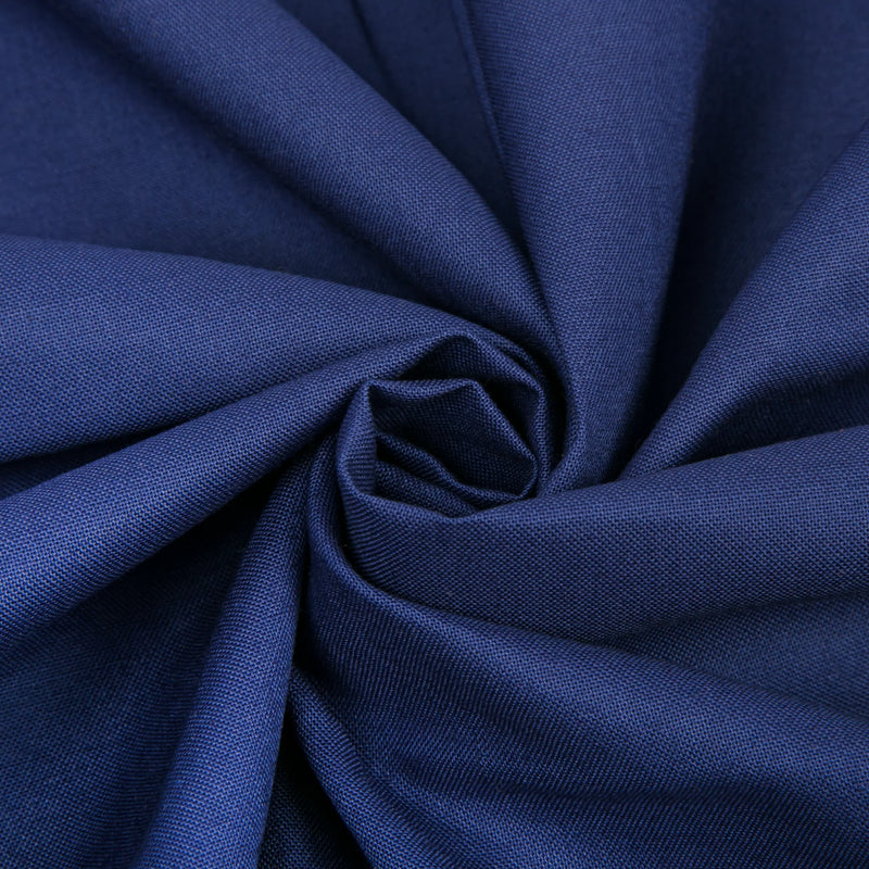 Solid Colour Quilting and Craft Fabric-Royal Blue 100% Cotton, 112cm X 2m, 140gsm (1 Piece)