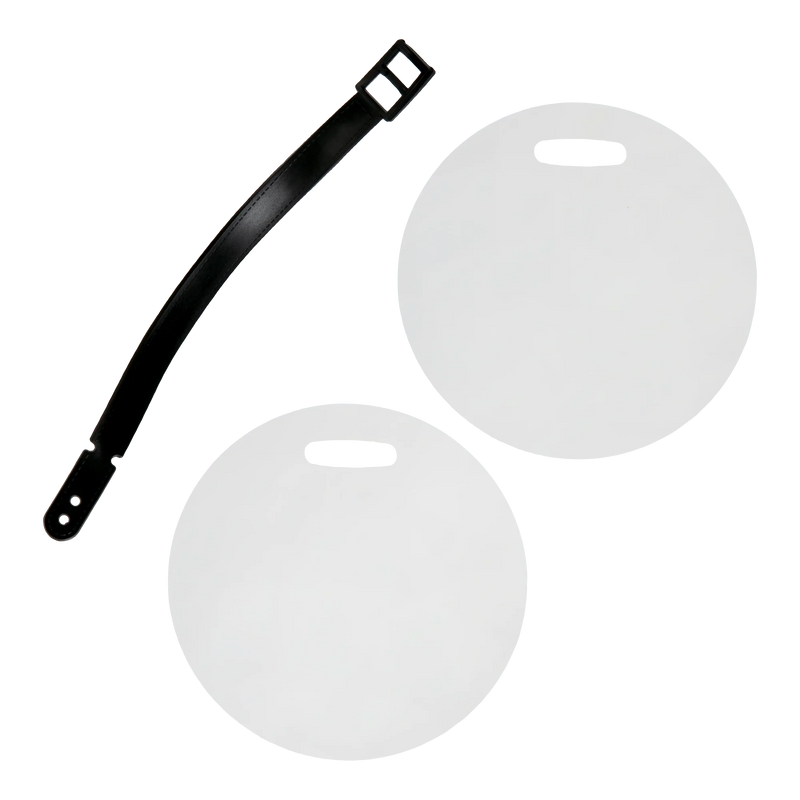 Personalisable Plastic Luggage Tag-Round 10cm