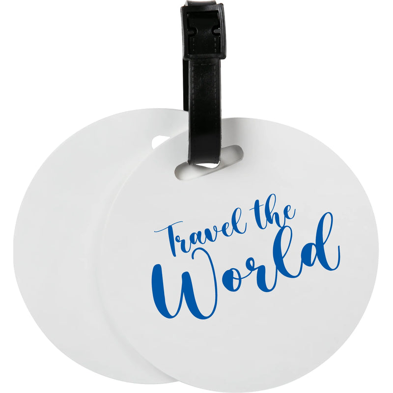 Personalisable Plastic Luggage Tag-Round 10cm