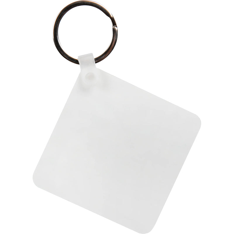 Personalisable Plastic Keyring-Square 5.7x5.7cm
