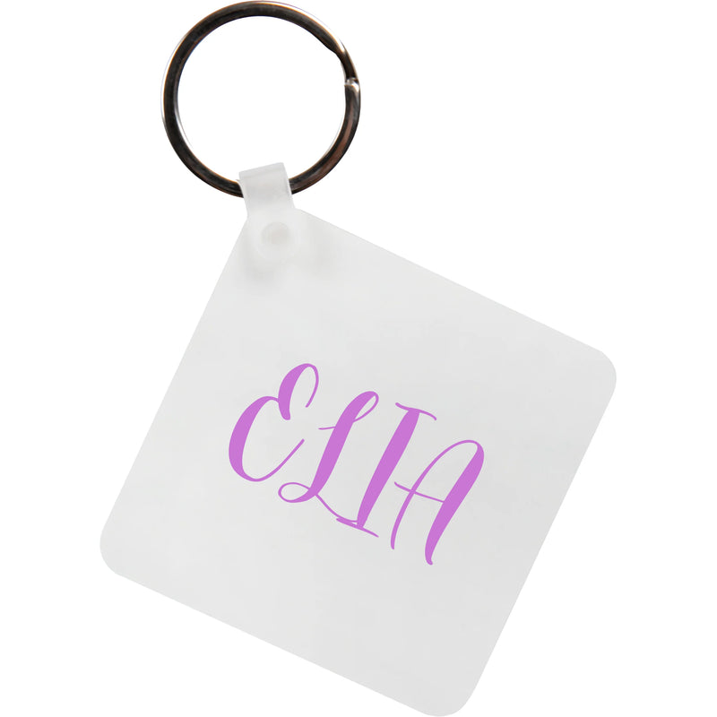 Personalisable Plastic Keyring-Square 5.7x5.7cm