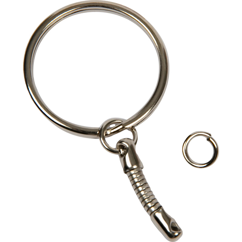 Personalisable Keychain Ring with Snake Chain 3cm