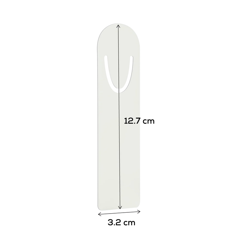 Personalisable Blank Rectangular Bookmark (5 Pack)