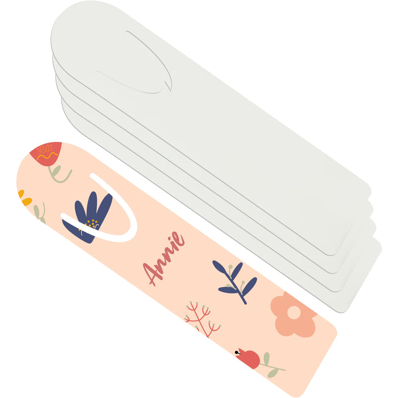 Personalisable Blank Rectangular Bookmark (5 Pack)