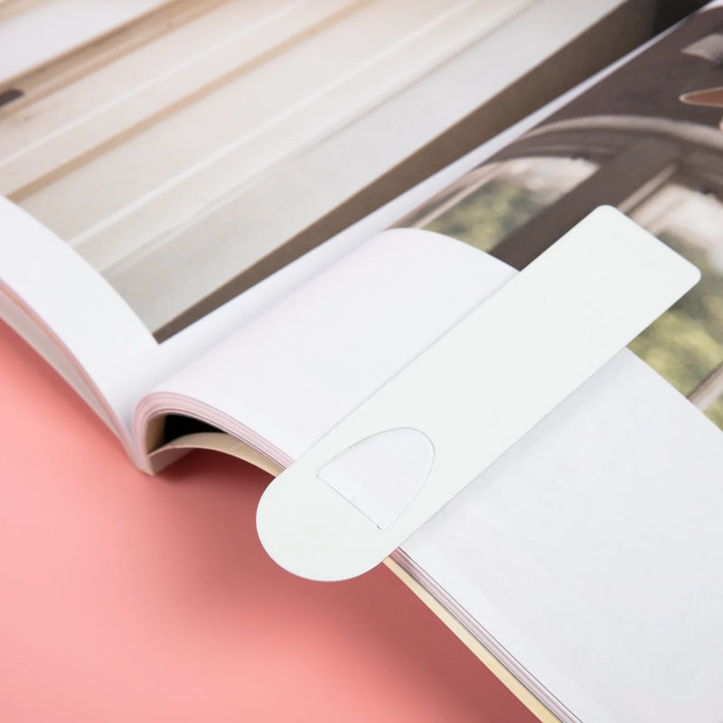 Personalisable Blank Rectangular Bookmark (5 Pack)