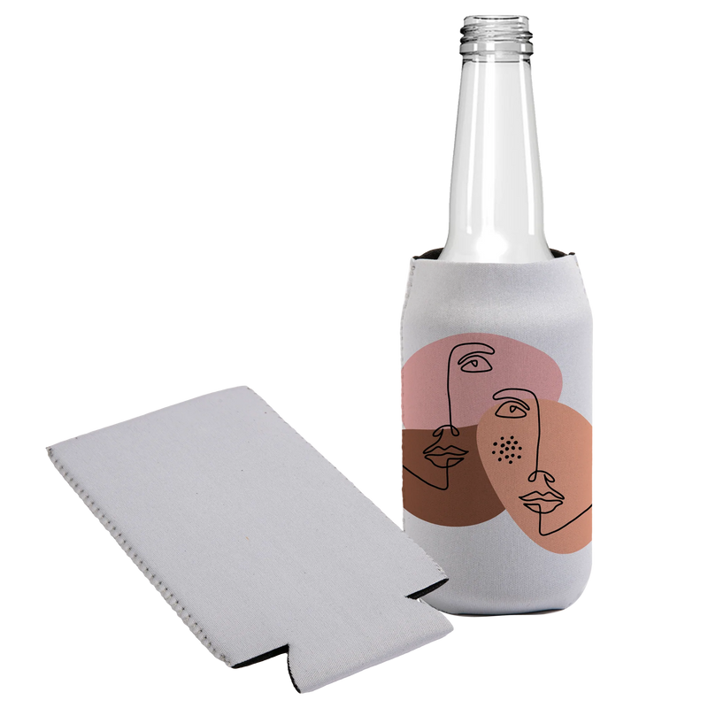 Gray Personalisable Neoprene Slim Can Cooler 12oz / 354.9ml Craft Basics