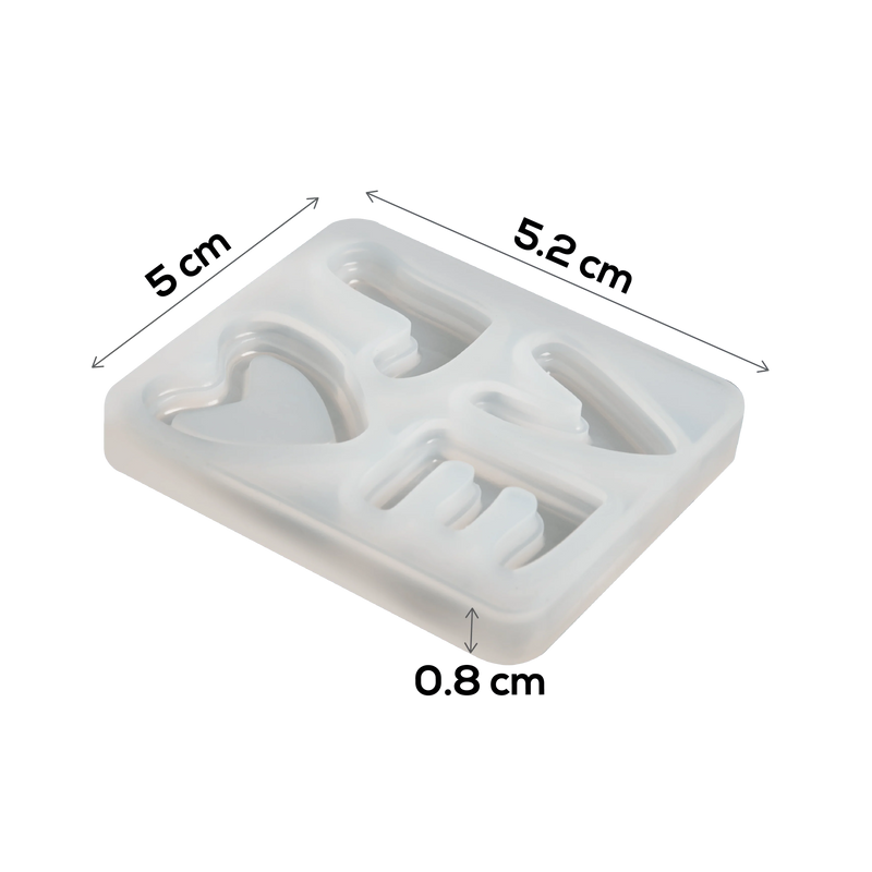 Urban Crafter LOVE Silicone Mold 5.8x5x0.8cm