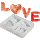 Urban Crafter LOVE Silicone Mold 5.8x5x0.8cm
