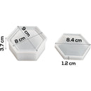 Urban Crafter Silicone Hexagon Storage Mold 9x8x3.7cm
