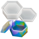Urban Crafter Silicone Hexagon Storage Mold 9x8x3.7cm