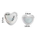 Urban Crafter Heart Box  Silicone Mold 8x7.2x3.7cm