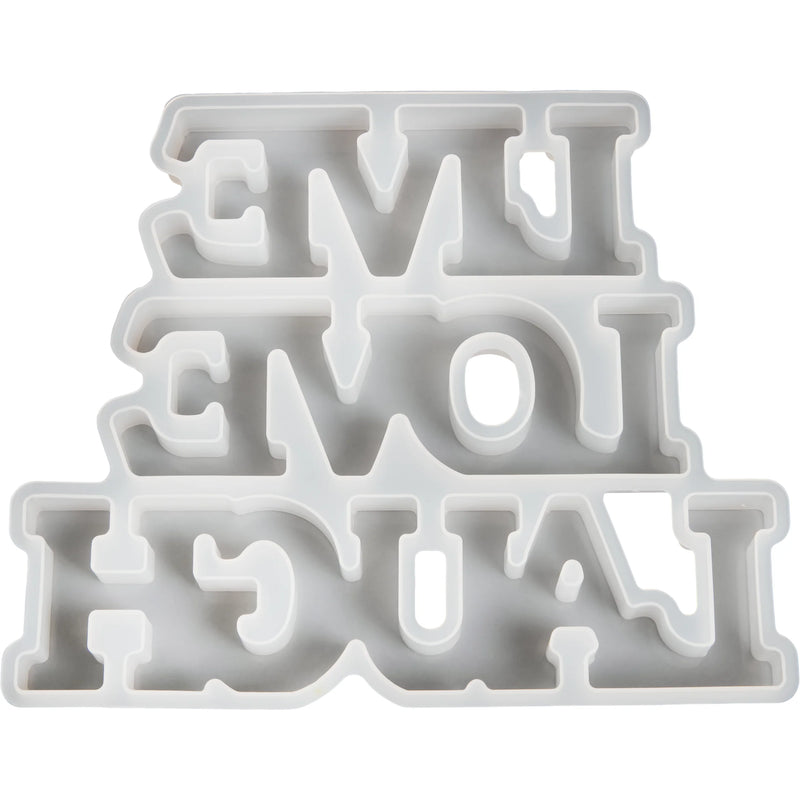 Urban Crafter Silicone words Mold 16x13x13.5cm - Live Love Laugh