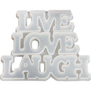 Urban Crafter Silicone words Mold 16x13x13.5cm - Live Love Laugh