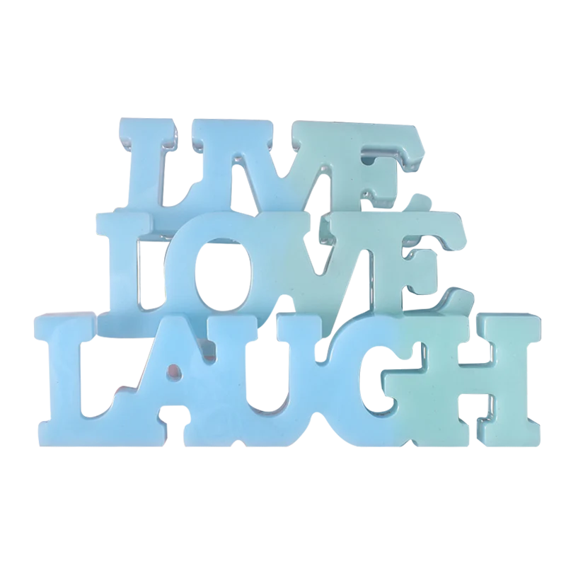 Urban Crafter Silicone words Mold 16x13x13.5cm - Live Love Laugh