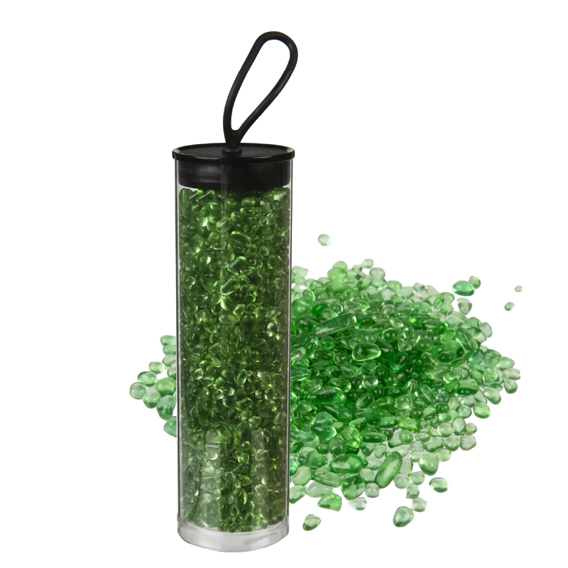 Urban Crafter Quartz Crush  Green glass 3-5mm 150g